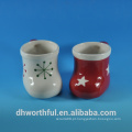 Meia do Natal do presente especial dada forma Caneca de café cerâmica